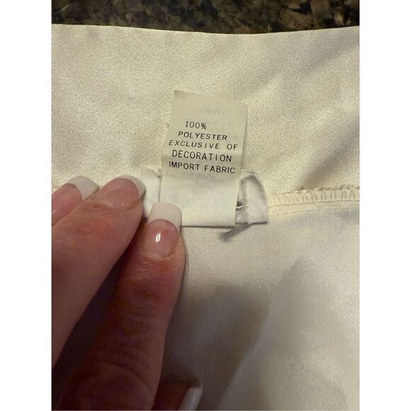 Cinema Etoile Vintage Satin Ivory Short Crossover Robe Small Sleep Sexy Satin - Picture 9 of 10